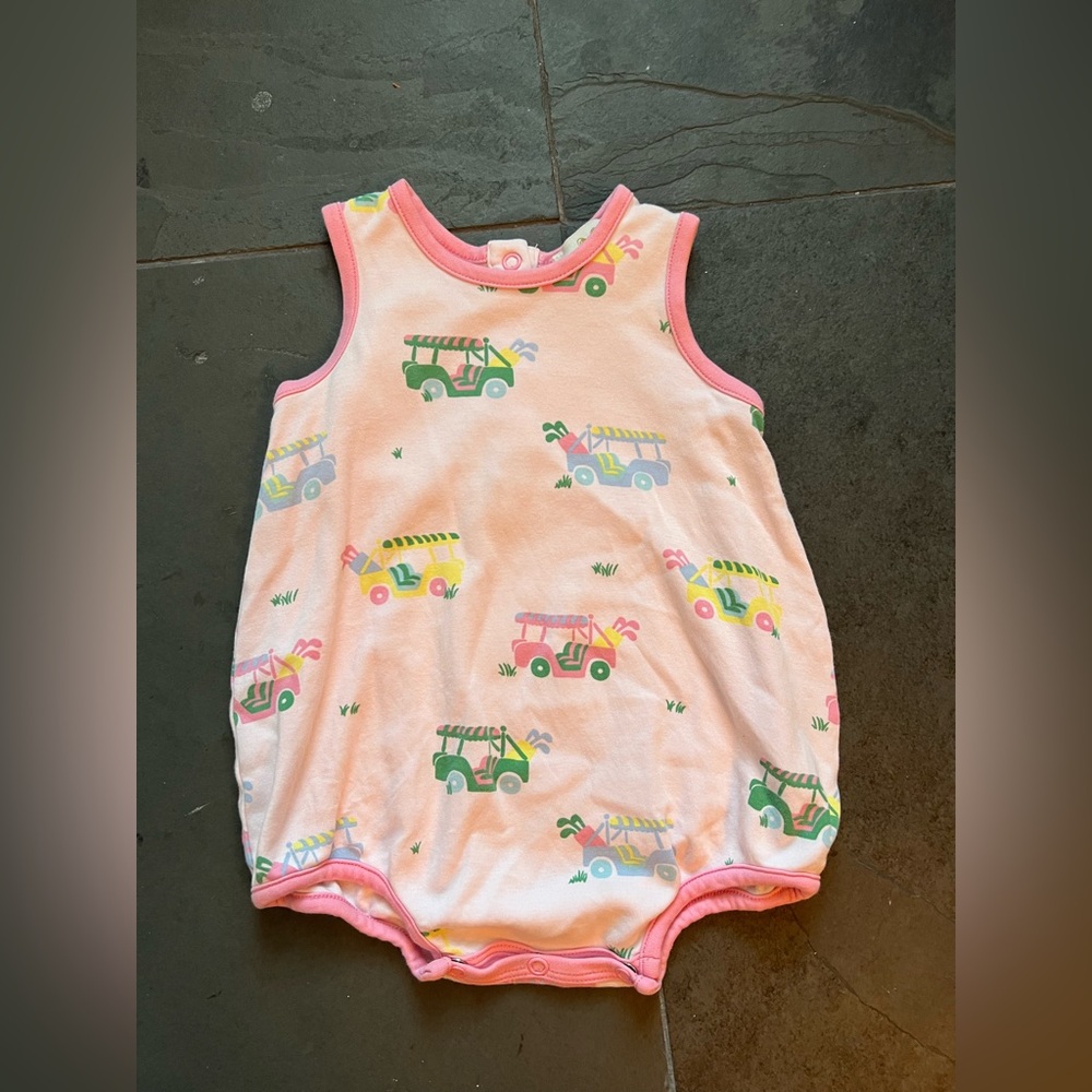 Beaufort Bonnet Company new without tags pink golf theme bubble outfit 3-6 month